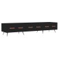 vidaXL Mueble de TV madera de ingeniería negro 150x36x30 cm vidaXL Mueble de TV madera de ingeniería negro 150x36x30 cm