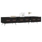 vidaXL Mueble de TV madera de ingeniería negro 150x36x30 cm vidaXL Mueble de TV madera de ingeniería negro 150x36x30 cm