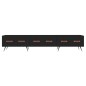 vidaXL Mueble de TV madera de ingeniería negro 150x36x30 cm vidaXL Mueble de TV madera de ingeniería negro 150x36x30 cm