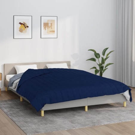 vidaXL Manta con peso tela azul 220x230 cm 11 kg