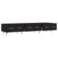 vidaXL Mueble de TV madera de ingeniería negro 150x36x30 cm vidaXL Mueble de TV madera de ingeniería negro 150x36x30 cm