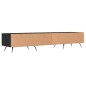 vidaXL Mueble de TV madera de ingeniería negro 150x36x30 cm vidaXL Mueble de TV madera de ingeniería negro 150x36x30 cm