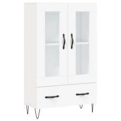 vidaXL Aparador alto madera de ingeniería blanco 69,5x31x115 cm