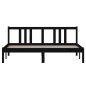 vidaXL Estructura de cama de madera maciza negra 160x200 cm vidaXL Estructura de cama de madera maciza negra 160x200 cm