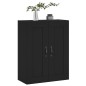 vidaXL Armario de pared madera de ingeniería negro 69,5x34x90 cm vidaXL Armario de pared madera de ingeniería negro 69,5x34x90 cm