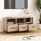vidaXL Mueble para TV madera contrachapada color roble 102x35x50 cm