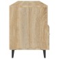vidaXL Mueble para TV madera contrachapada color roble 102x35x50 cm