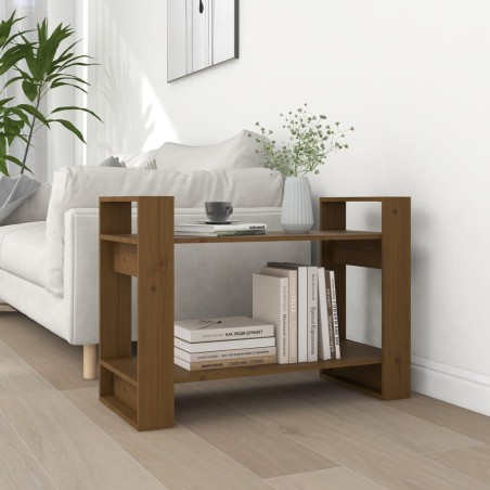 vidaXL Estantería/divisor espacios madera marrón miel 80x35x56,5 cm