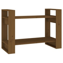 vidaXL Estantería/divisor espacios madera marrón miel 80x35x56,5 cm