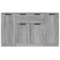vidaXL Aparadores 3 piezas madera contrachapada gris Sonoma vidaXL Aparadores 3 piezas madera contrachapada gris Sonoma