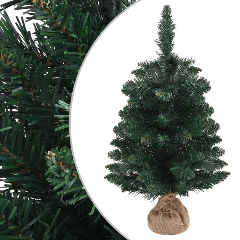 vidaXL Árbol Navidad artificial con soporte PVC verde 60 cm vidaXL Árbol Navidad artificial con soporte PVC verde 60 cm
