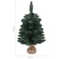 vidaXL Árbol Navidad artificial con soporte PVC verde 60 cm vidaXL Árbol Navidad artificial con soporte PVC verde 60 cm
