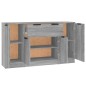 vidaXL Aparadores 3 piezas madera contrachapada gris Sonoma vidaXL Aparadores 3 piezas madera contrachapada gris Sonoma