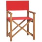 vidaXL Sillas de director plegables 2 unidades madera maciza teca rojo vidaXL Sillas de director plegables 2 unidades madera maciza teca rojo