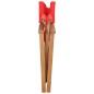 vidaXL Sillas de director plegables 2 unidades madera maciza teca rojo vidaXL Sillas de director plegables 2 unidades madera maciza teca rojo