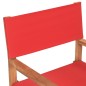vidaXL Sillas de director plegables 2 unidades madera maciza teca rojo vidaXL Sillas de director plegables 2 unidades madera maciza teca rojo