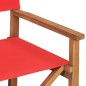 vidaXL Sillas de director plegables 2 unidades madera maciza teca rojo vidaXL Sillas de director plegables 2 unidades madera maciza teca rojo