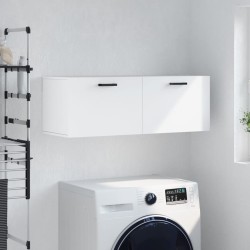 vidaXL Armario de pared madera de ingeniería blanco 100x36,5x35 cm
