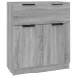 vidaXL Aparadores 3 piezas madera contrachapada gris Sonoma vidaXL Aparadores 3 piezas madera contrachapada gris Sonoma