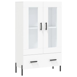 vidaXL Aparador alto madera de ingeniería blanco 69,5x31x115 cm