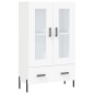 vidaXL Aparador alto madera de ingeniería blanco 69,5x31x115 cm vidaXL Aparador alto madera de ingeniería blanco 69,5x31x115 cm