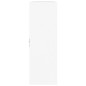 vidaXL Estantería de pared con 8 compartimentos blanco brillante