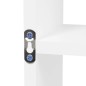 vidaXL Estantería de pared con 8 compartimentos blanco brillante