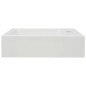 vidaXL Lavabo con agujero grifo rectangular cerámica 46x25,5x12 blanco vidaXL Lavabo con agujero grifo rectangular cerámica 46x25,5x12 blanco
