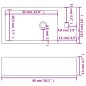 vidaXL Lavabo con agujero grifo rectangular cerámica 46x25,5x12 blanco vidaXL Lavabo con agujero grifo rectangular cerámica 46x25,5x12 blanco