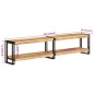 vidaXL Mueble de TV madera maciza de mango 180x30x40 cm