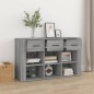vidaXL Aparador de madera contrachapada gris Sonoma 100x30x59,5 cm