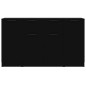 vidaXL Aparadores 3 piezas madera contrachapada negro vidaXL Aparadores 3 piezas madera contrachapada negro