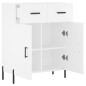 vidaXL Aparador de madera de ingeniería blanco 69,5x34x90 cm vidaXL Aparador de madera de ingeniería blanco 69,5x34x90 cm