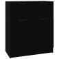 vidaXL Aparadores 3 piezas madera contrachapada negro vidaXL Aparadores 3 piezas madera contrachapada negro