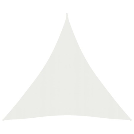 vidaXL Toldo de vela HDPE blanco 160 g/m² 4x5x5 m