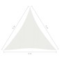 vidaXL Toldo de vela HDPE blanco 160 g/m² 4x5x5 m vidaXL Toldo de vela HDPE blanco 160 g/m² 4x5x5 m