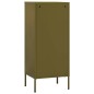 vidaXL Armario de almacenamiento acero verde oliva 42,5x35x101,5 cm