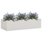 vidaXL Caja de flores de oficina de acero gris claro 90x40x23 cm vidaXL Caja de flores de oficina de acero gris claro 90x40x23 cm