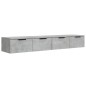 vidaXL Armarios de pared 2 uds contrachapada gris hormigón 68x30x20 cm vidaXL Armarios de pared 2 uds contrachapada gris hormigón 68x30x20 cm