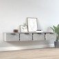 vidaXL Armarios de pared 2 uds contrachapada gris hormigón 68x30x20 cm vidaXL Armarios de pared 2 uds contrachapada gris hormigón 68x30x20 cm