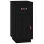 vidaXL Aparador de madera maciza de pino negro 34x40x75 cm vidaXL Aparador de madera maciza de pino negro 34x40x75 cm
