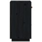 vidaXL Aparador de madera maciza de pino negro 34x40x75 cm vidaXL Aparador de madera maciza de pino negro 34x40x75 cm