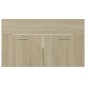 vidaXL Armario para lavabo contrachapada color roble 80x38,5x46 cm vidaXL Armario para lavabo contrachapada color roble 80x38,5x46 cm