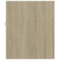 vidaXL Armario para lavabo contrachapada color roble 80x38,5x46 cm vidaXL Armario para lavabo contrachapada color roble 80x38,5x46 cm