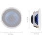 vidaXL Altavoz empotrable de pared y techo con tweeter 180 W vidaXL Altavoz empotrable de pared y techo con tweeter 180 W