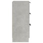 vidaXL Aparador 2 uds madera contrachapada gris hormigón 30x30x70 cm