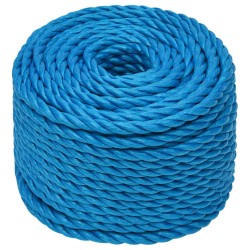 vidaXL Cuerda de trabajo polipropileno azul 24 mm 50 m