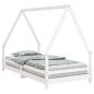 vidaXL Estructura de cama para niños madera de pino blanco 90x190 cm vidaXL Estructura de cama para niños madera de pino blanco 90x190 cm