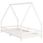 vidaXL Estructura de cama para niños madera de pino blanco 90x190 cm vidaXL Estructura de cama para niños madera de pino blanco 90x190 cm