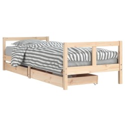 vidaXL Estructura de cama para niños con cajones madera pino 80x200 cm